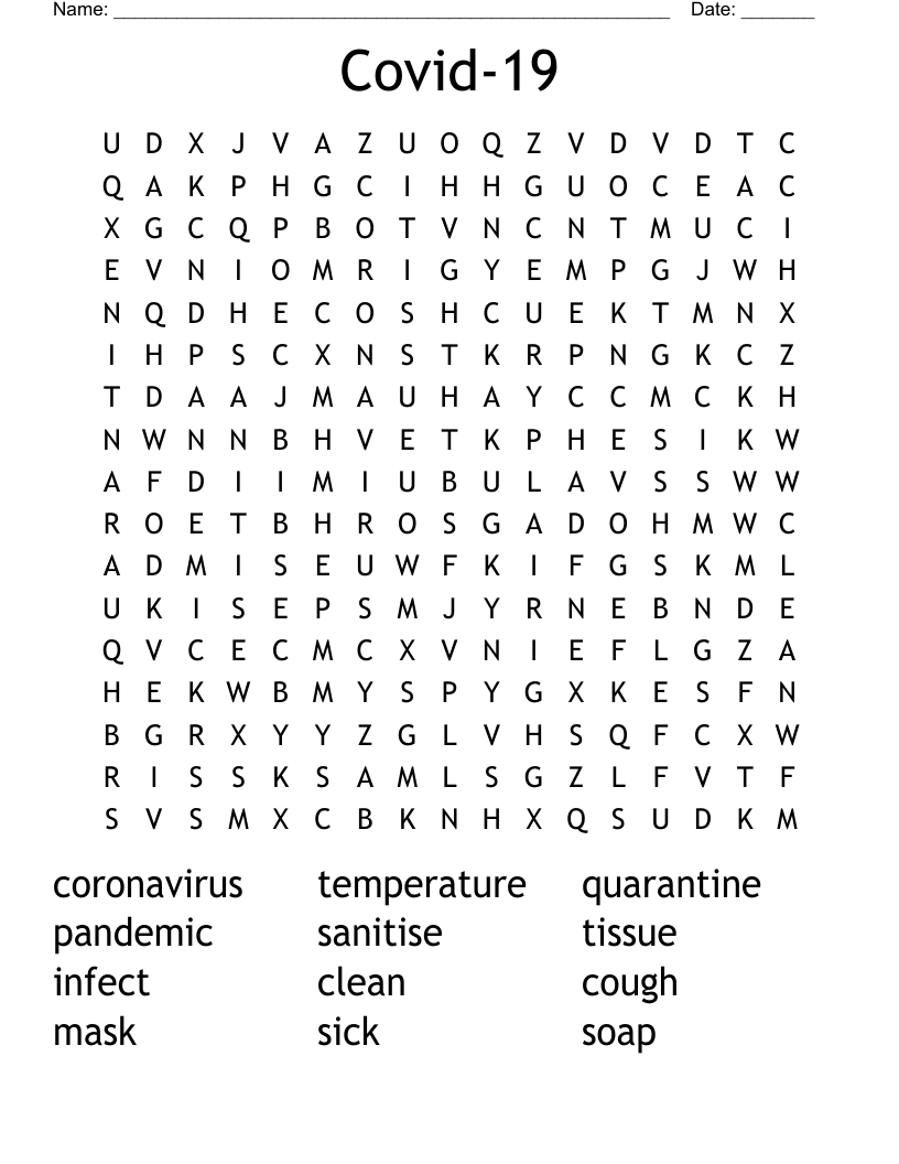Covid-19  Word Search