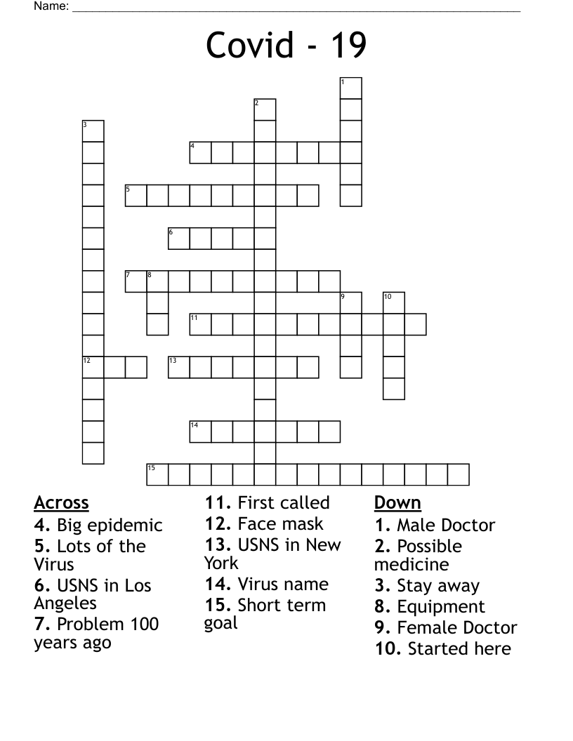 Covid - 19 Crossword