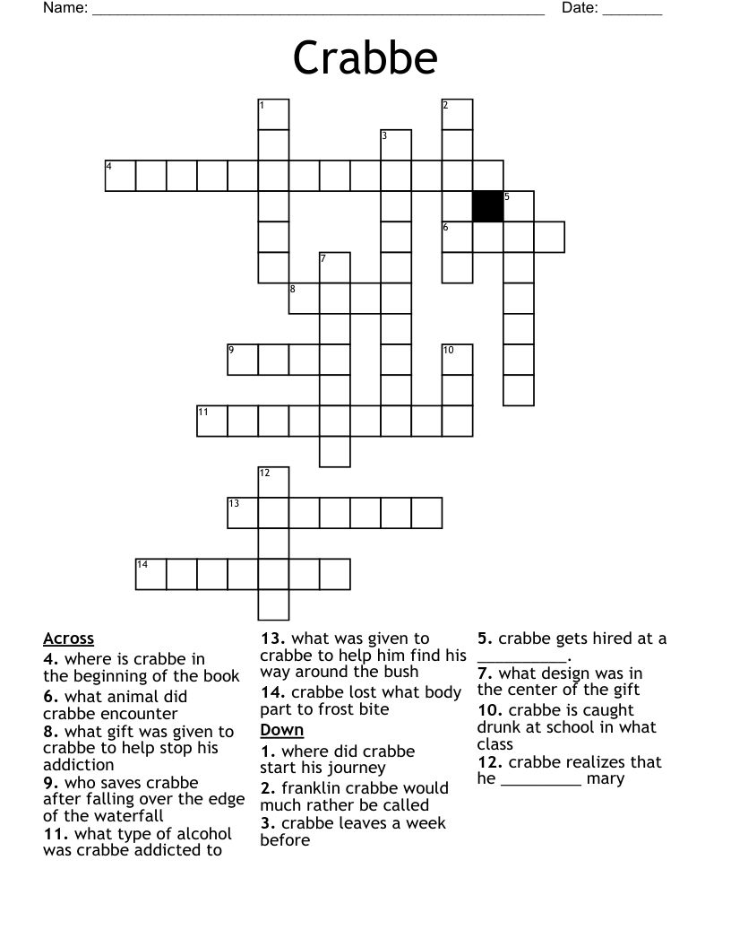 Crabbe Crossword