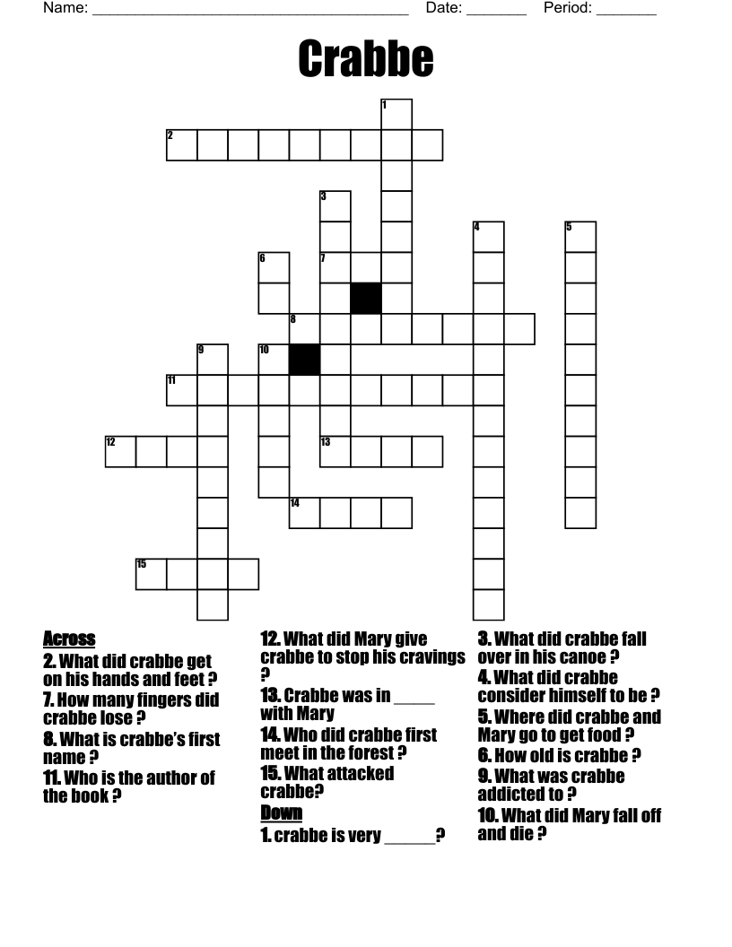 Crabbe Crossword