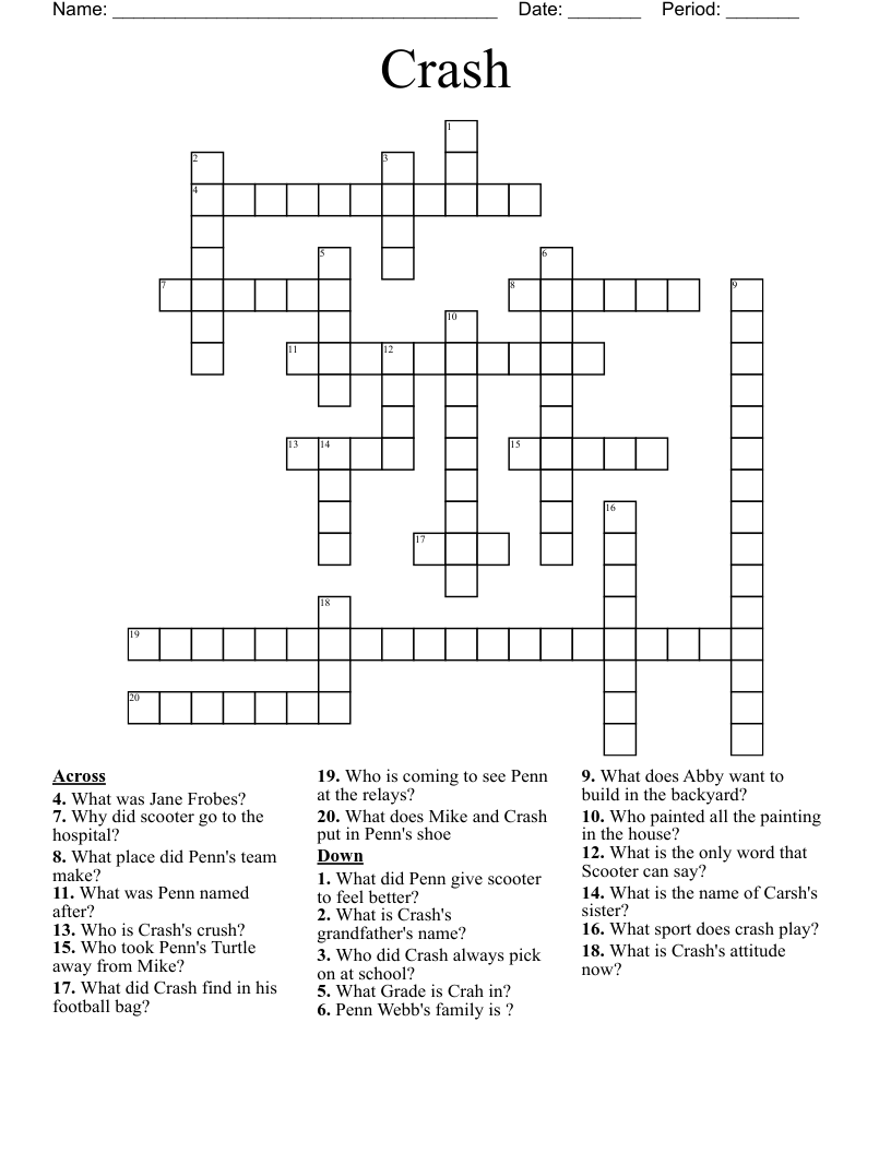 Crash Crossword