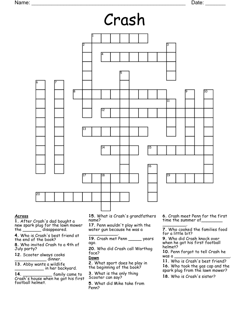 Crash Crossword