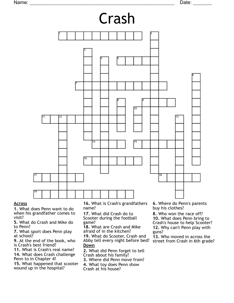Crash Crossword