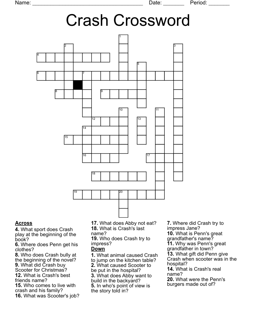 Crash Crossword