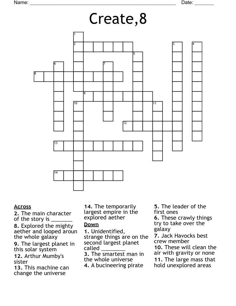 Create,8 Crossword