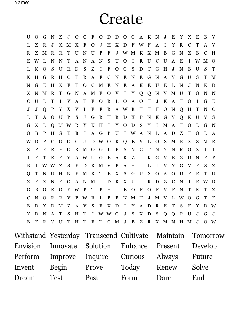 Create Word Search