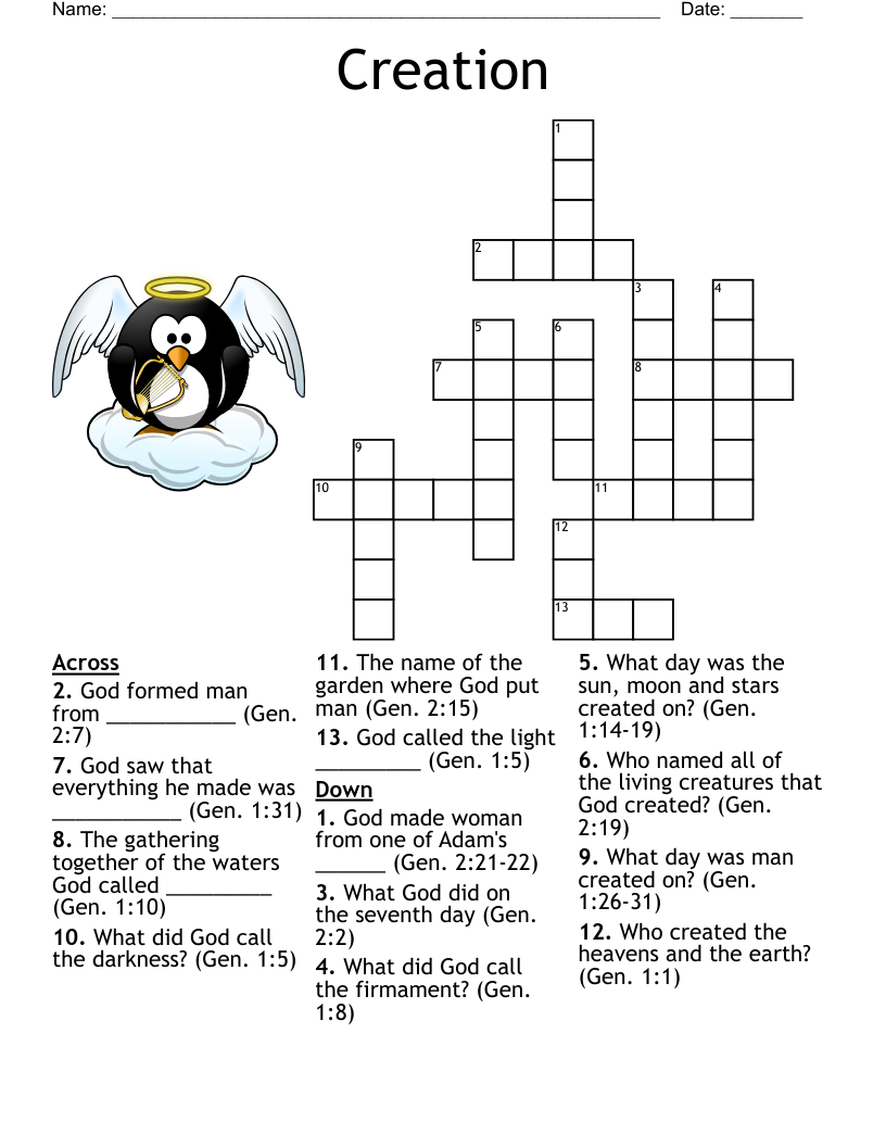 Creation Crossword