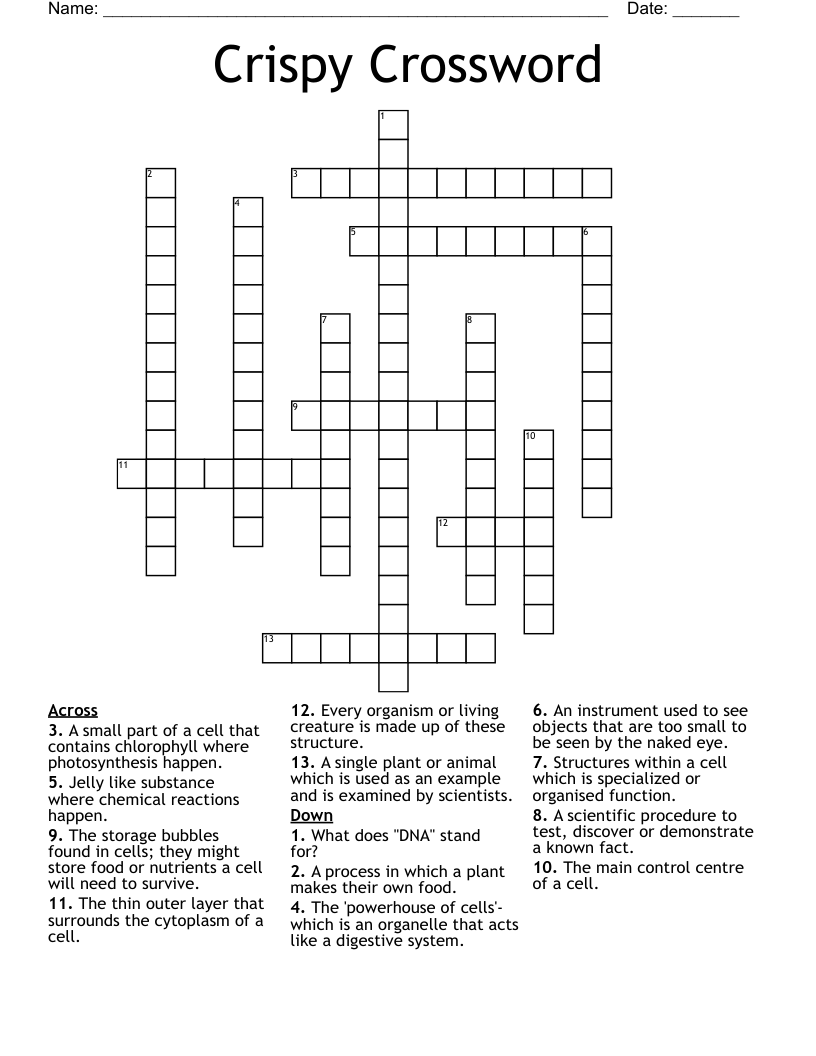 Crispy Crossword
