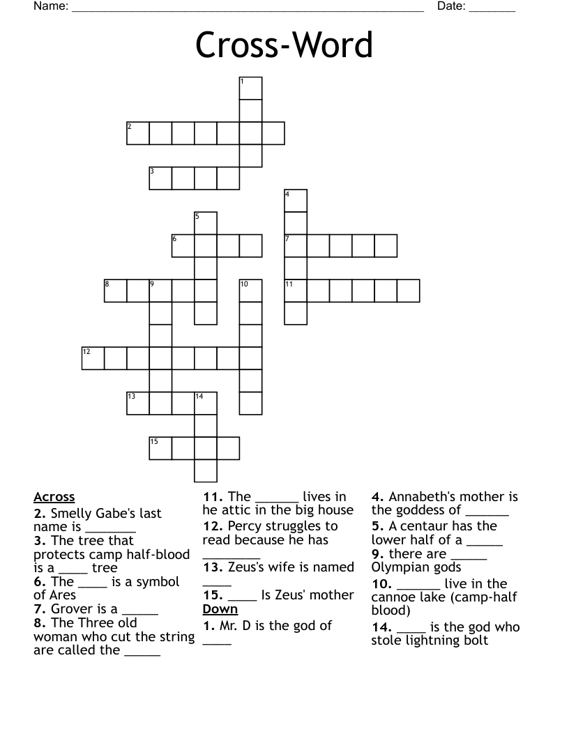 Cross-Word Crossword