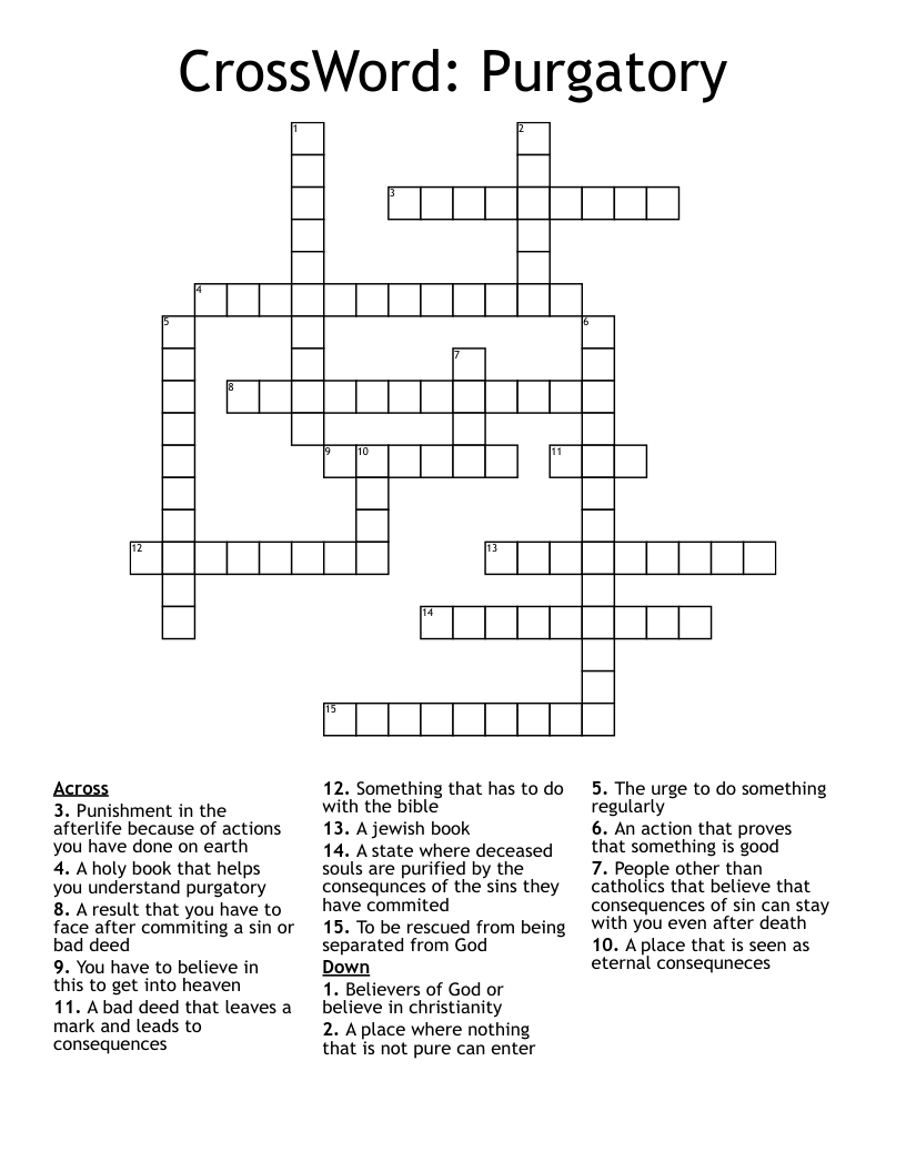 CrossWord: Purgatory