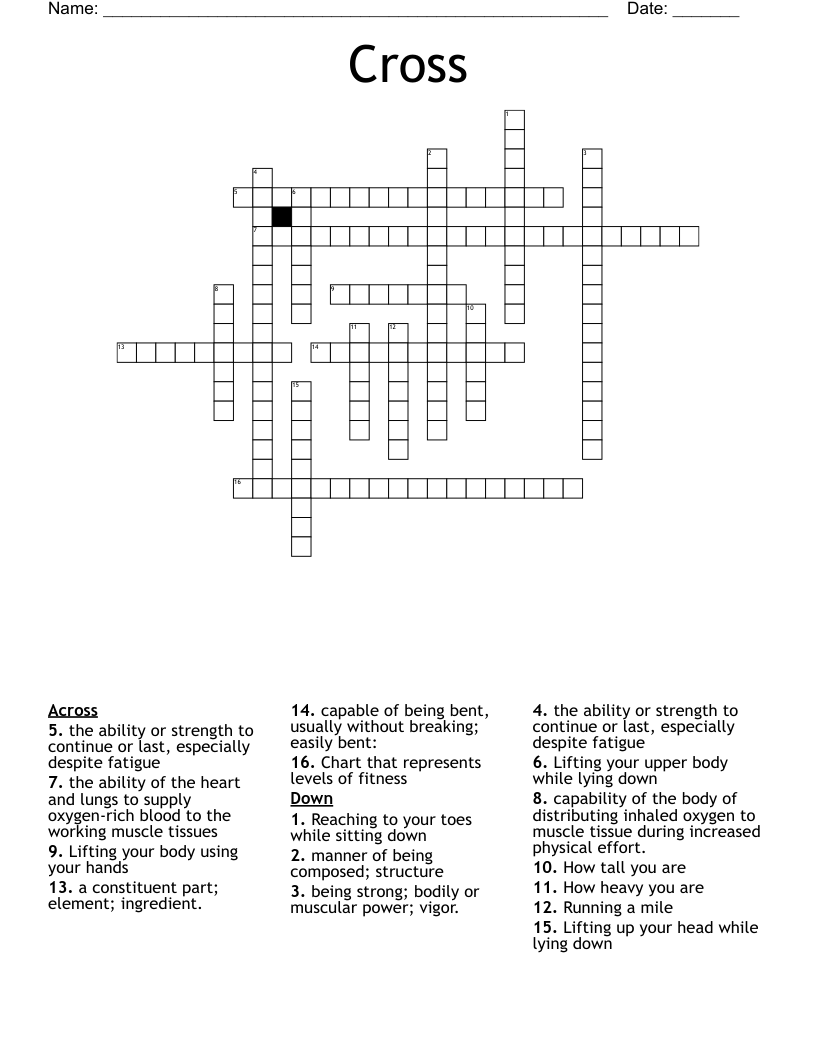 Cross Crossword