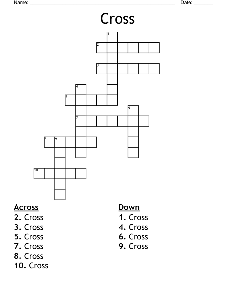 Cross Crossword