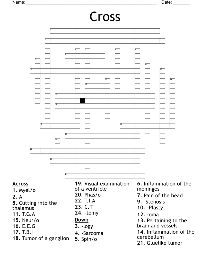 Cross Crossword