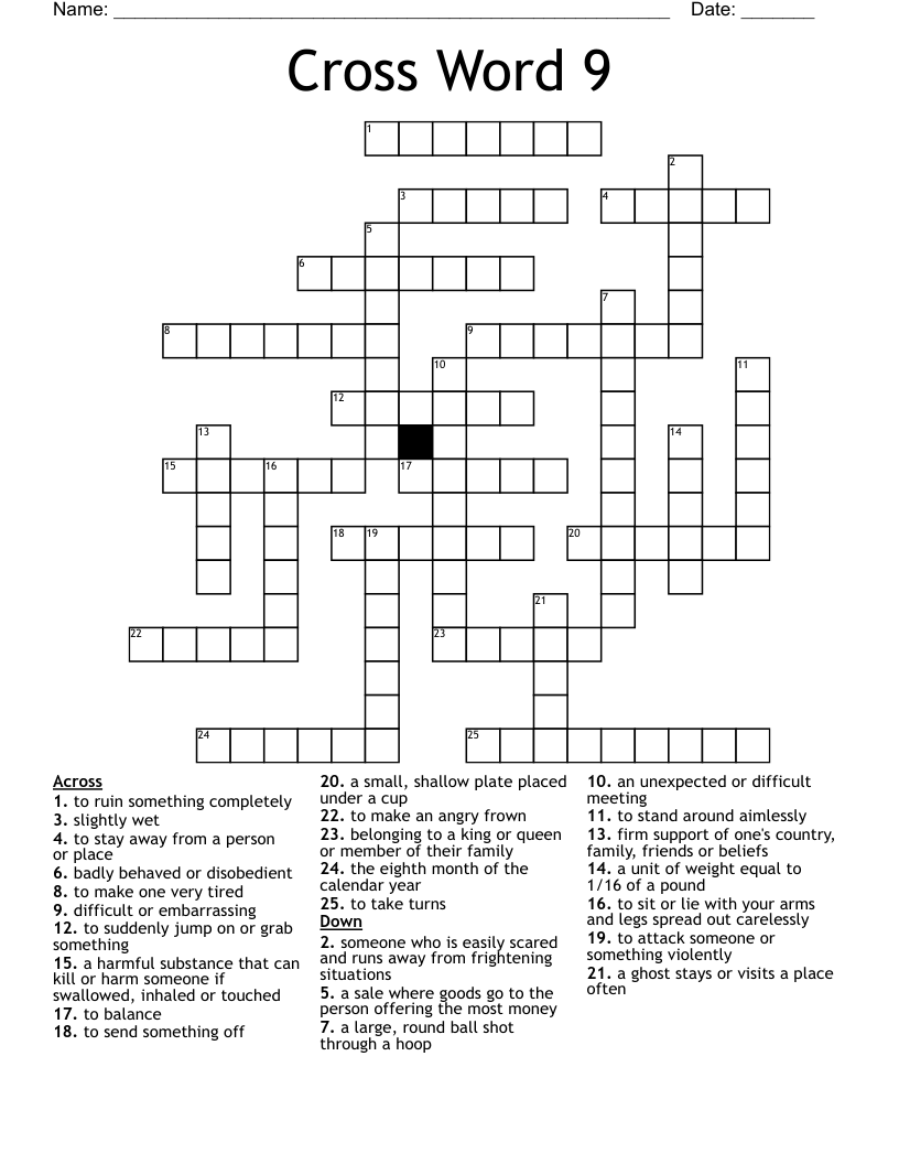Cross Word 9