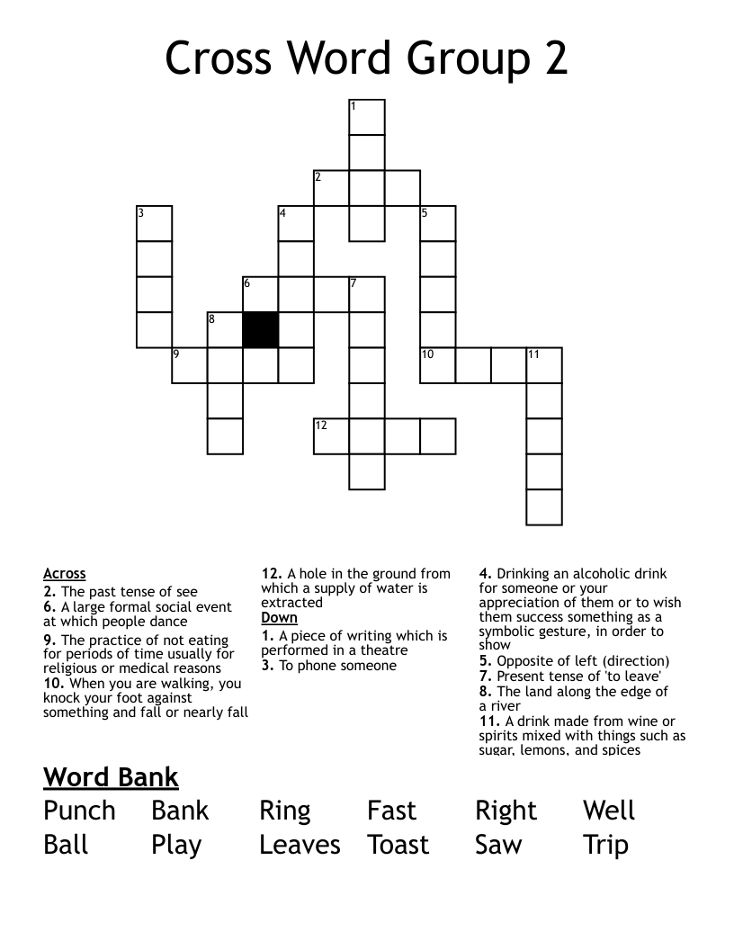 Cross Word Group 2