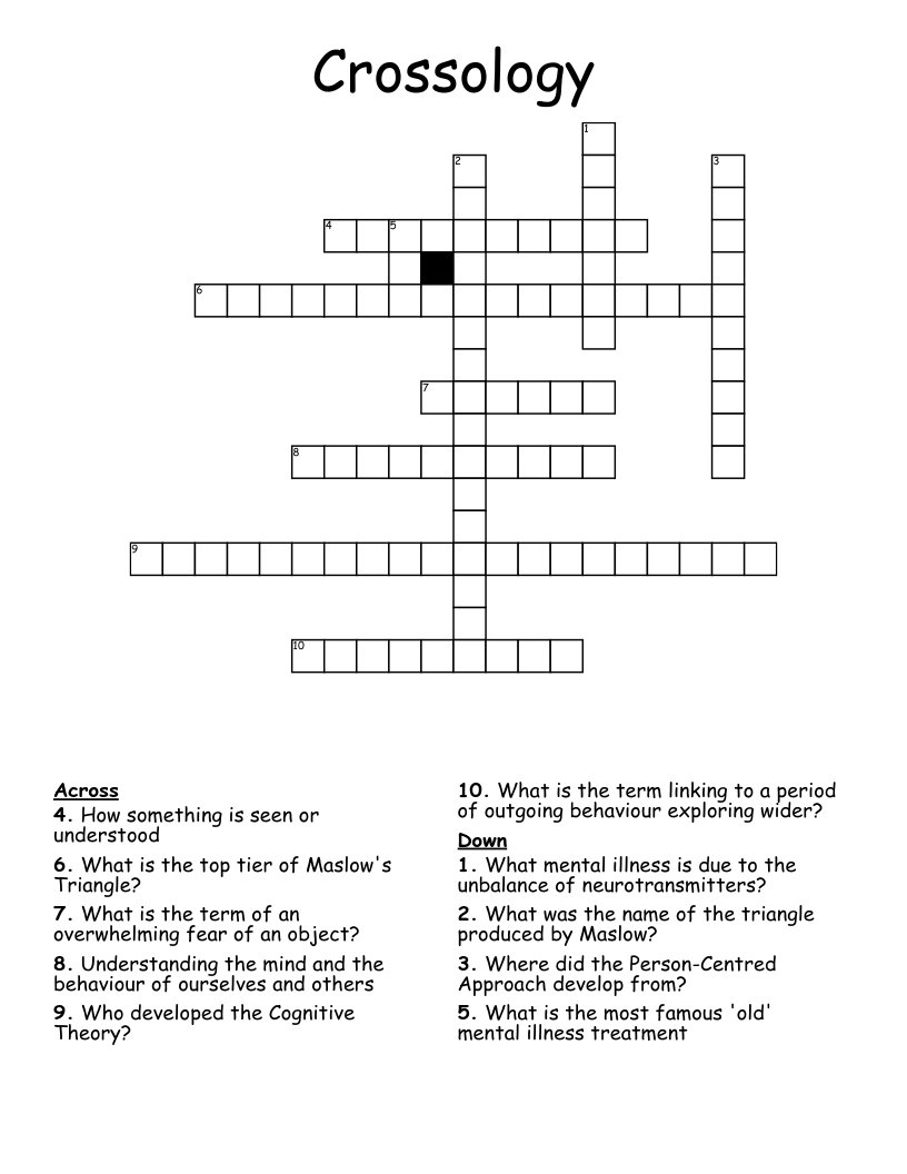Crossology Crossword