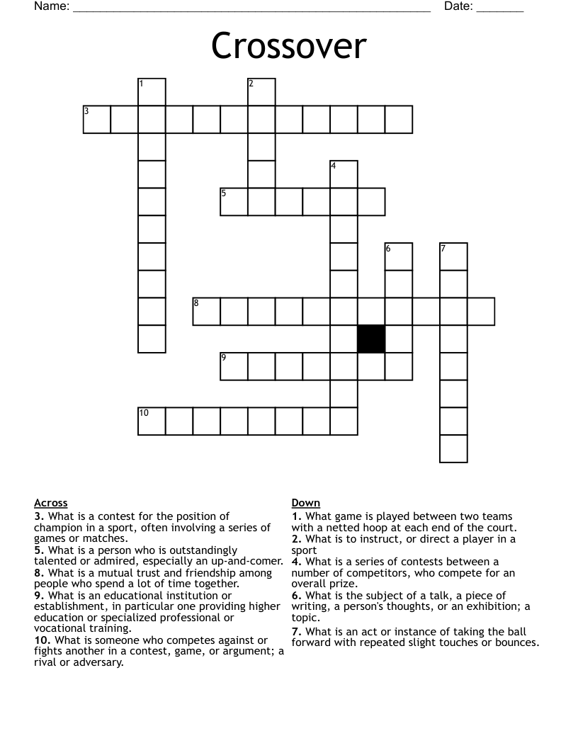 Crossover Crossword