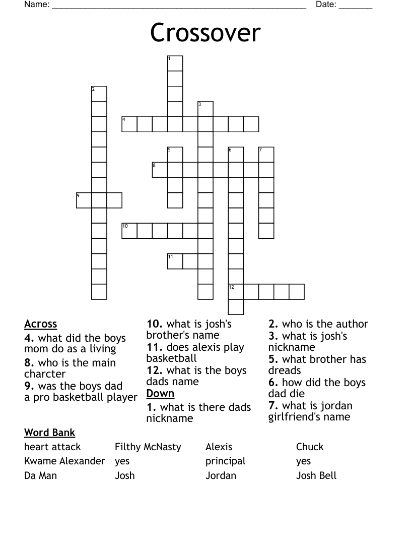 Crossover Crossword