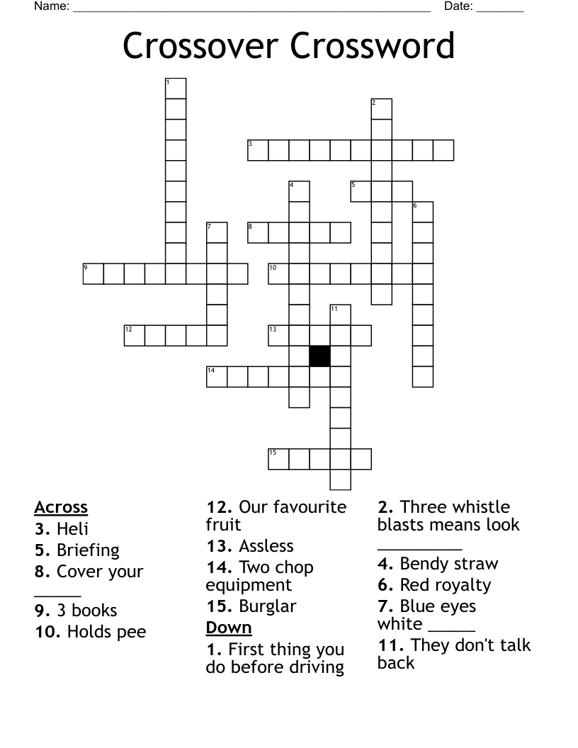 Crossover Crossword