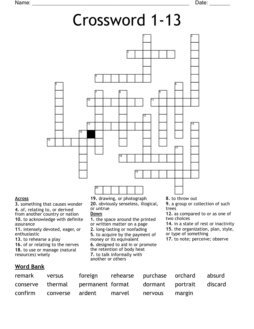 Crossword 1-13