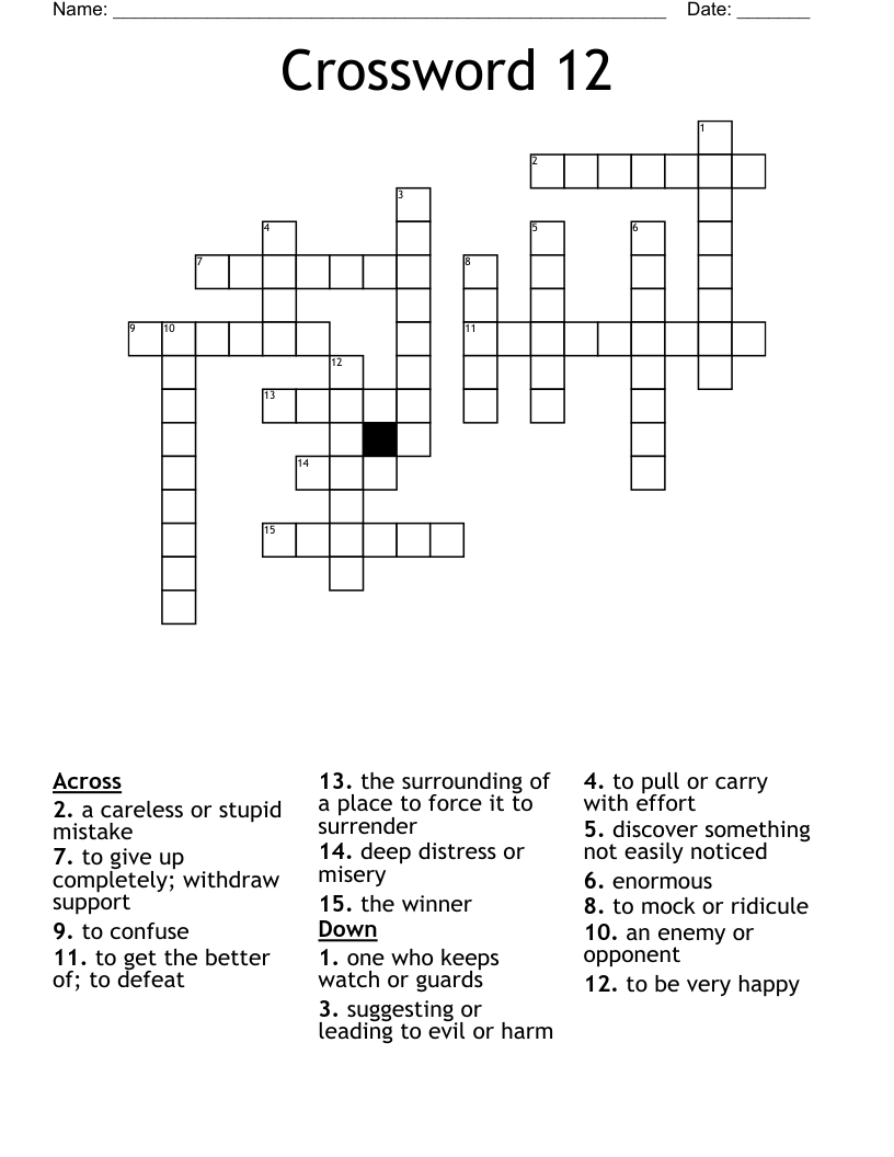 Crossword 12