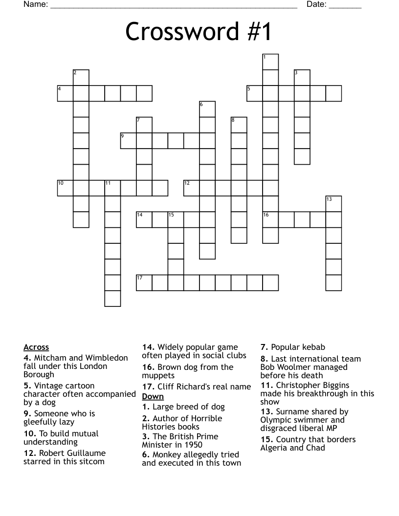 Crossword #1