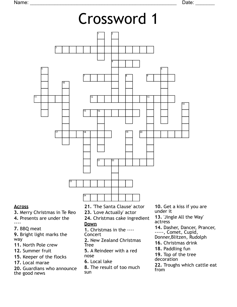 Crossword 1