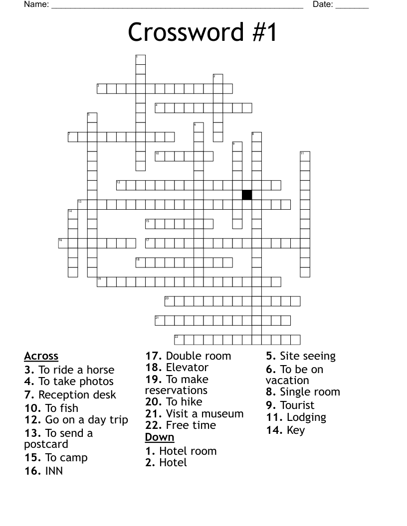 Crossword #1