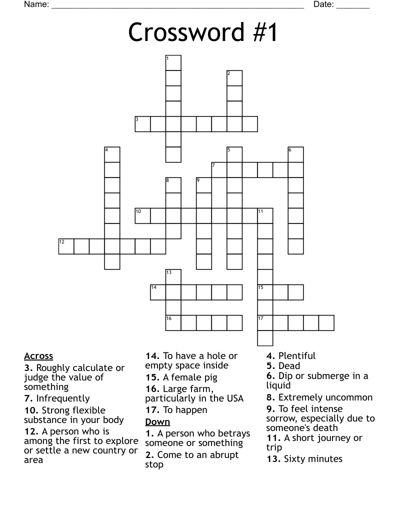 Crossword #1