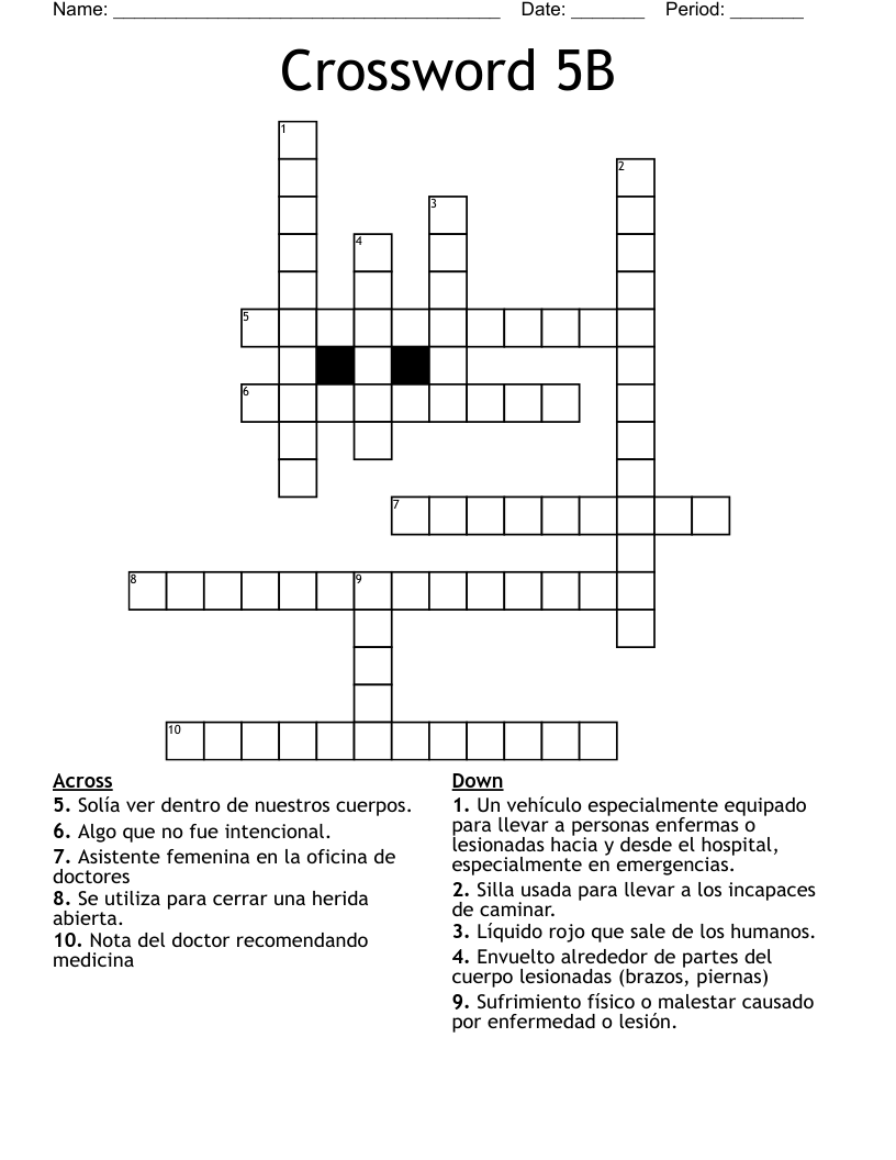 Crossword 5B