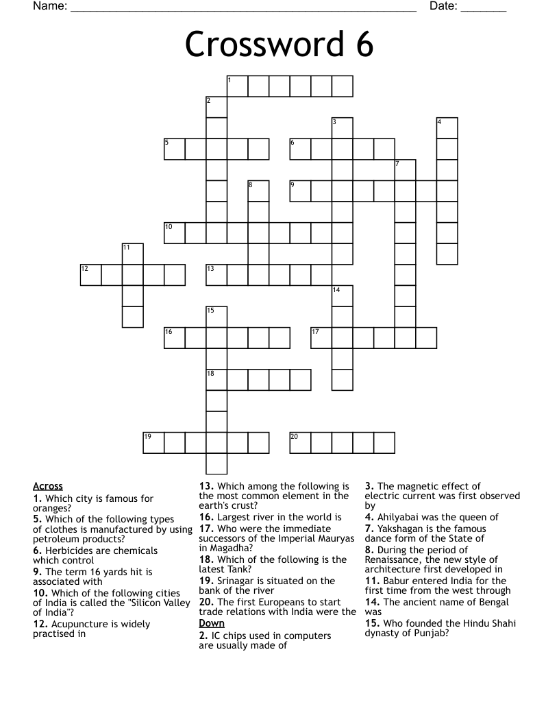Crossword 6