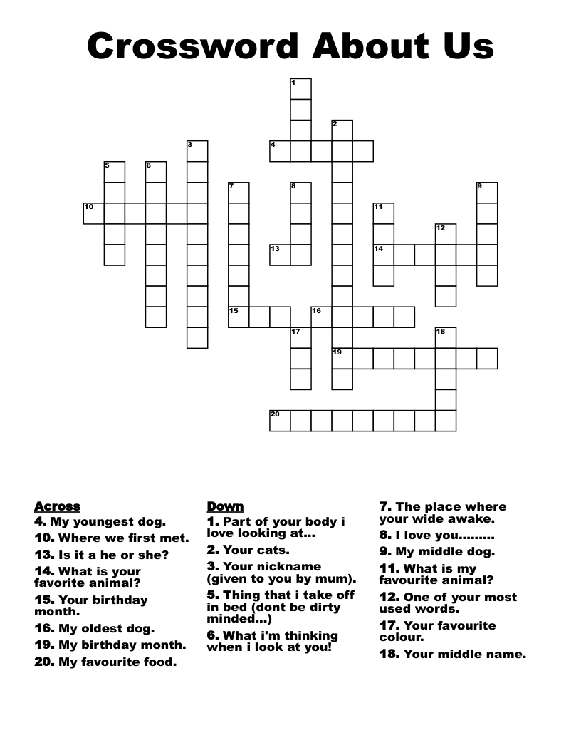 Crossword About Us