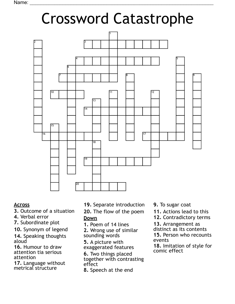 Crossword Catastrophe