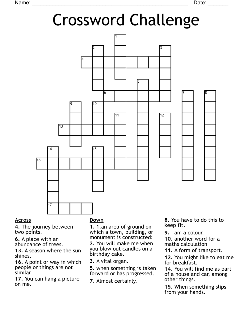 Crossword Challenge