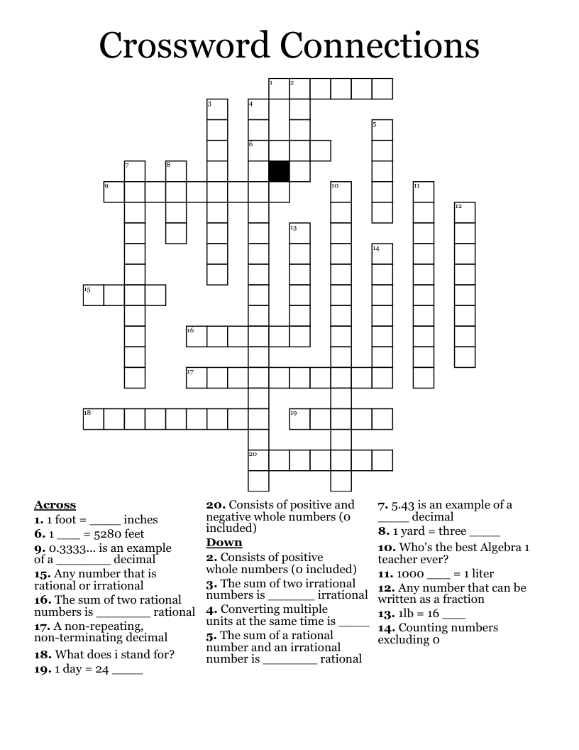 Crossword Connections