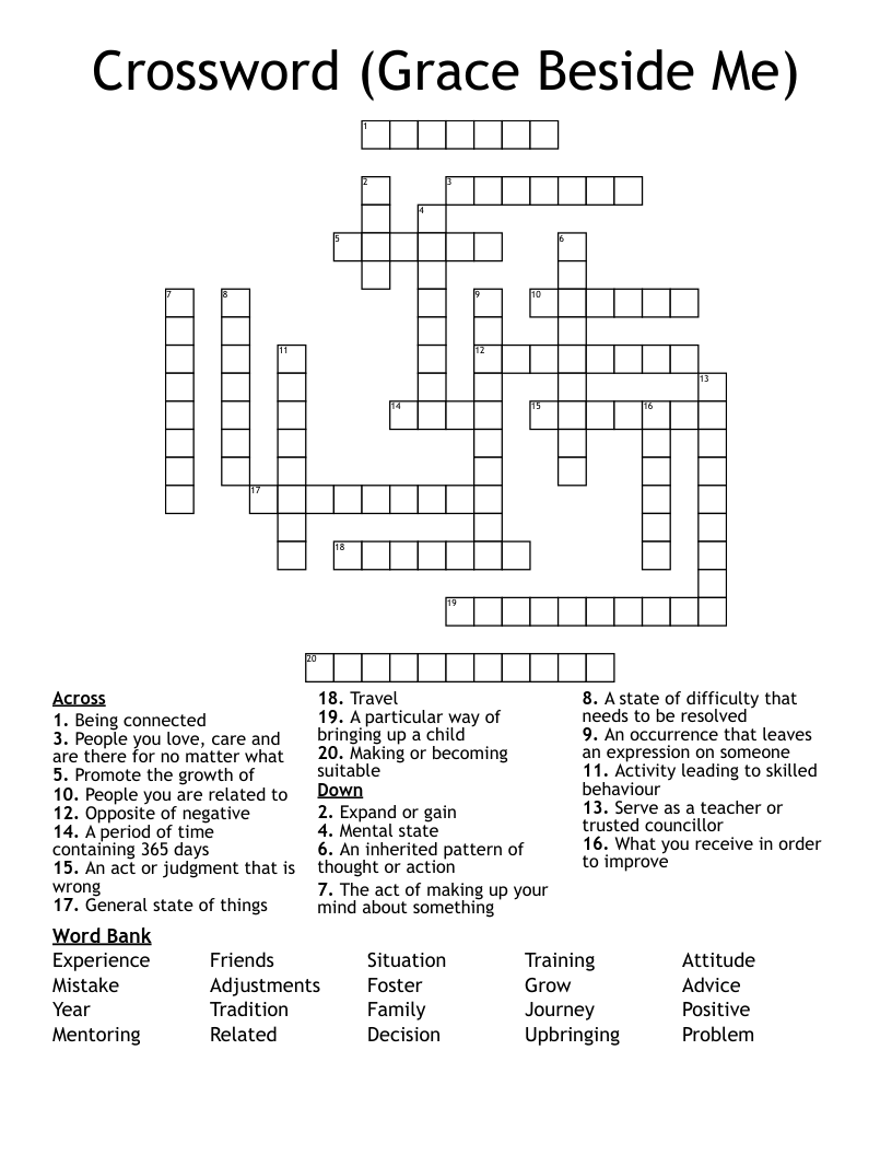 Crossword (Grace Beside Me)