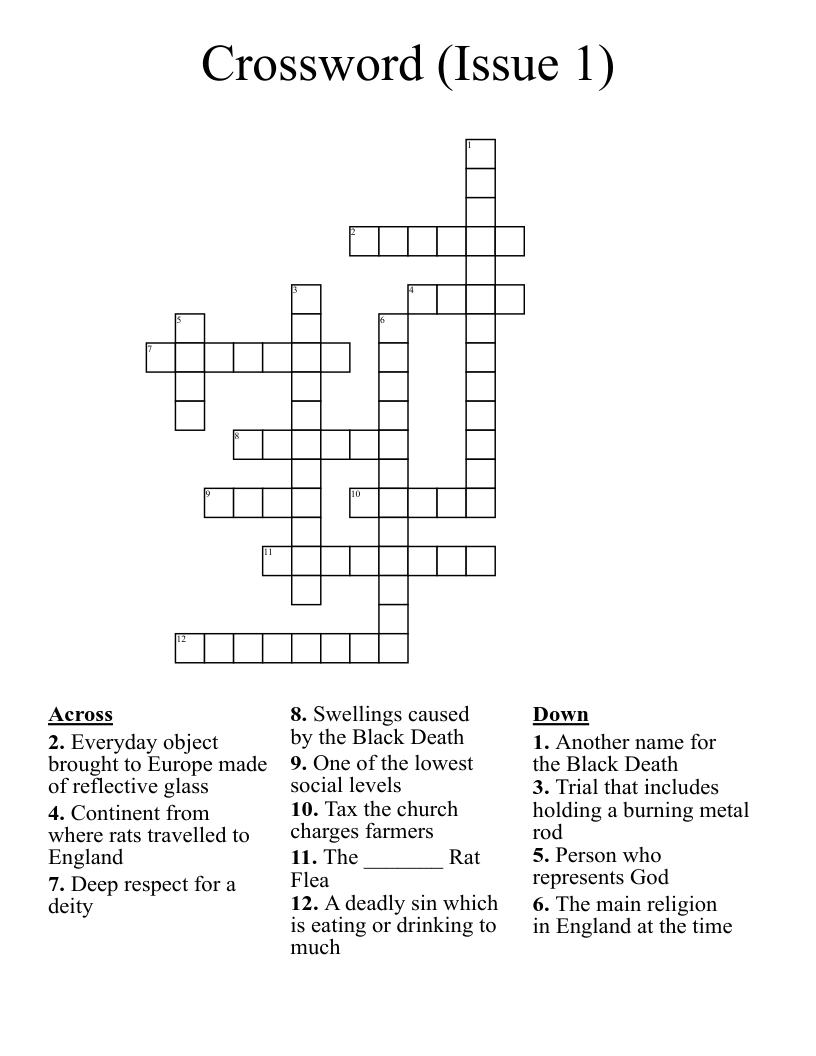 Crossword (Issue 1)