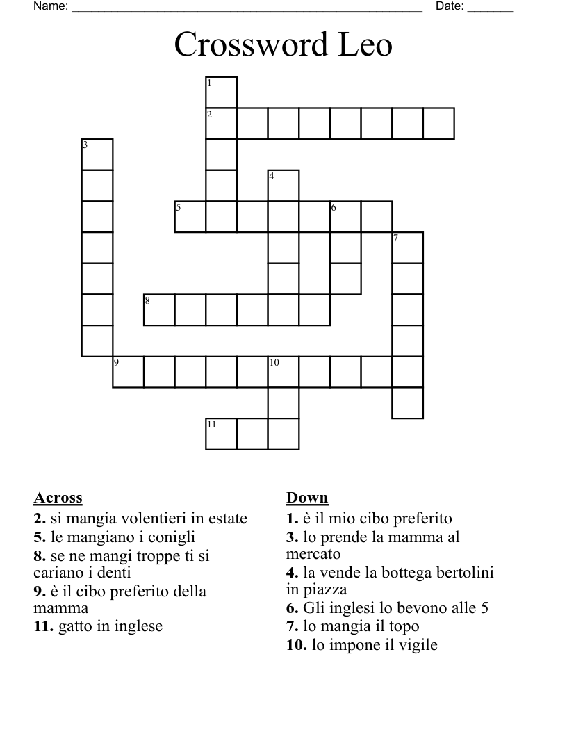 Crossword Leo