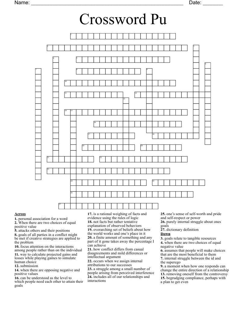 Crossword Pu