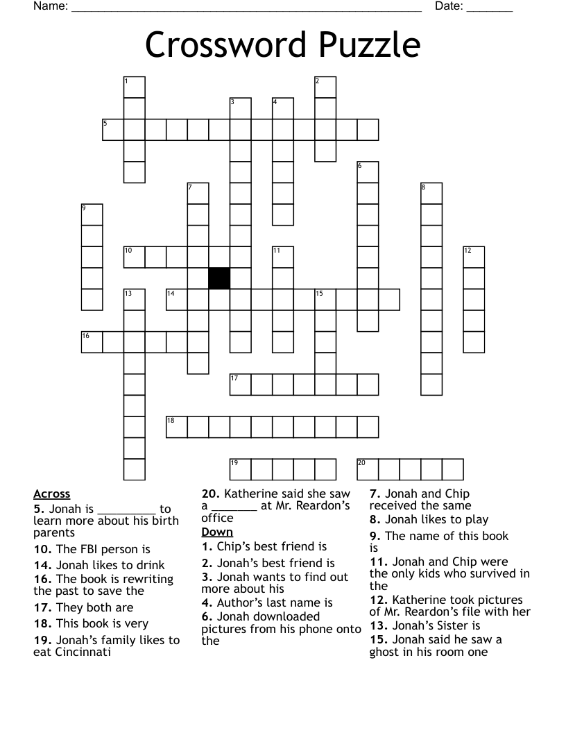Crossword Puzzle 