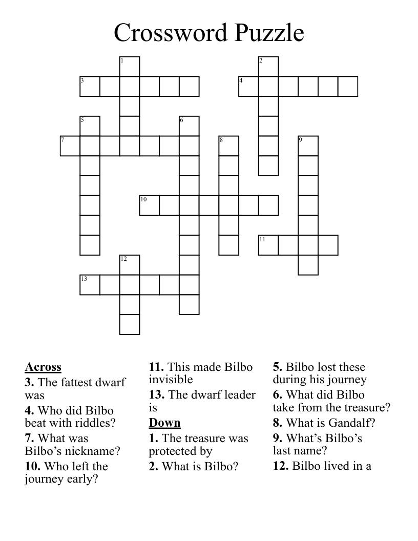 Crossword Puzzle 