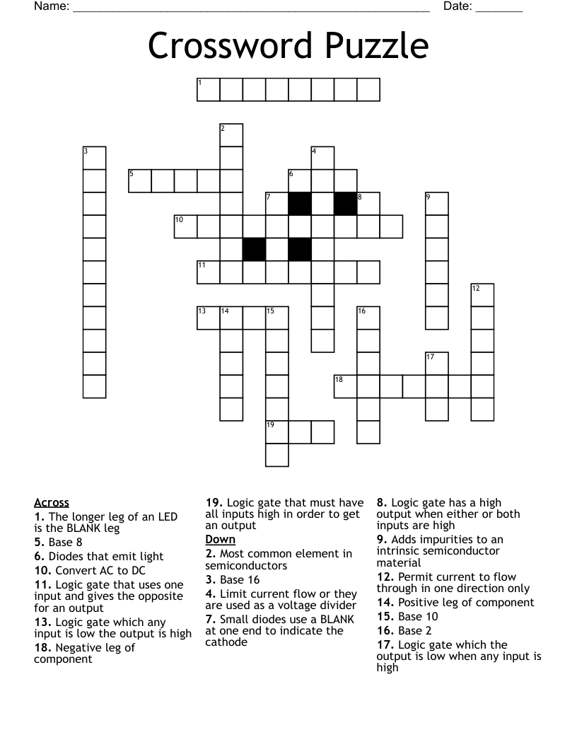 Crossword Puzzle 