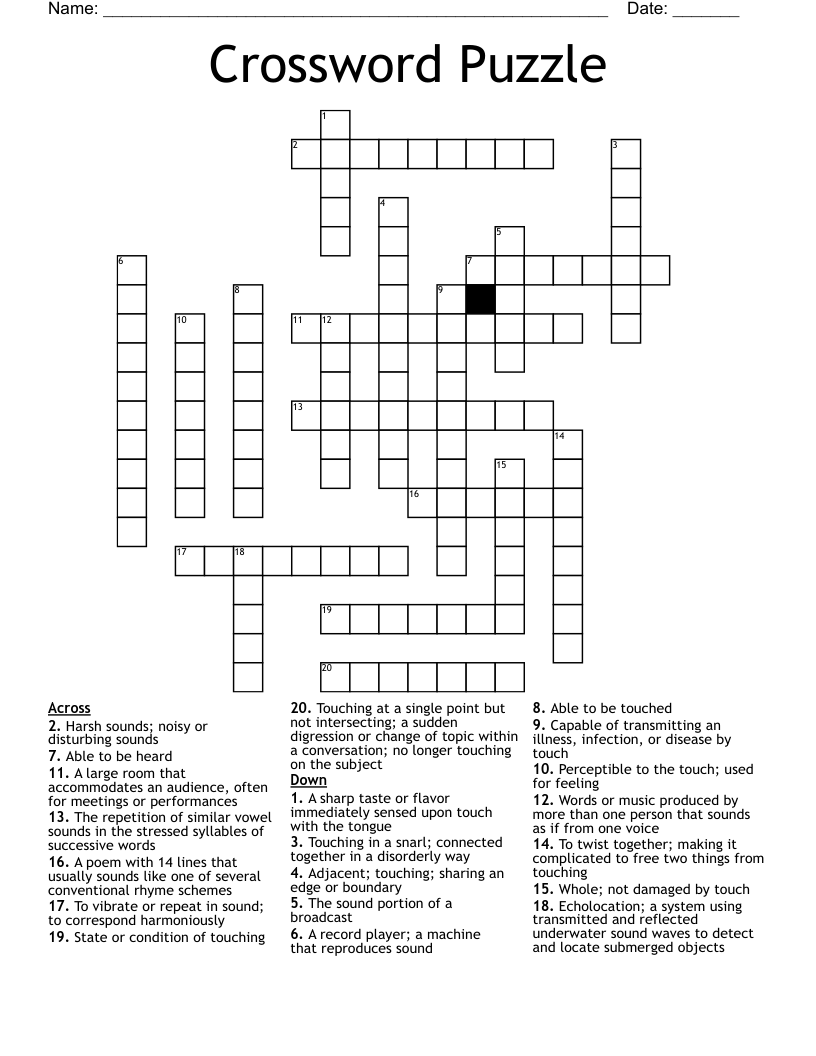 Crossword Puzzle 