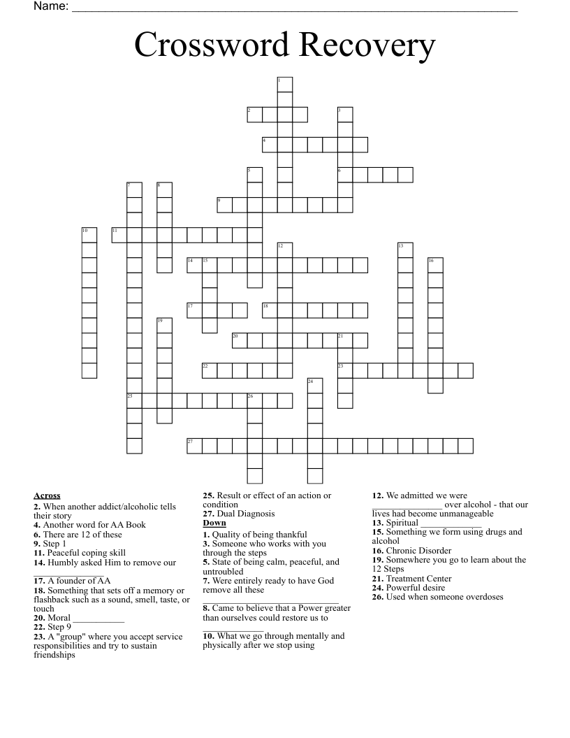 Crossword Recovery