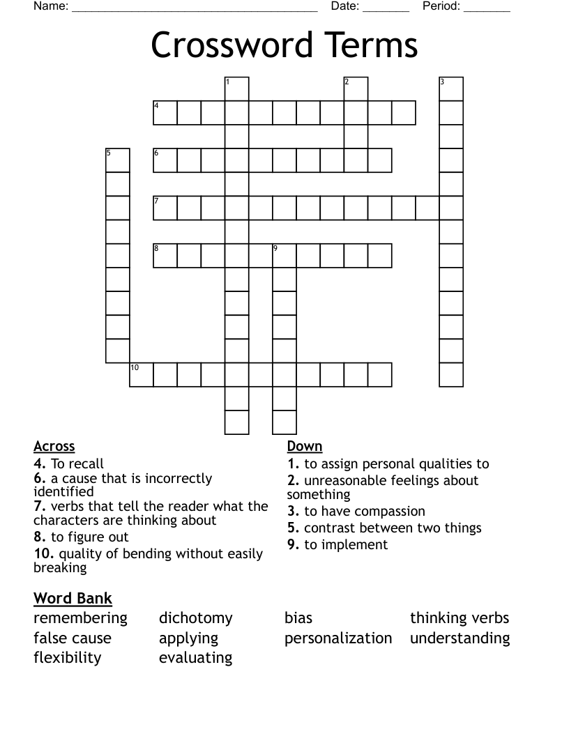 Crossword Terms