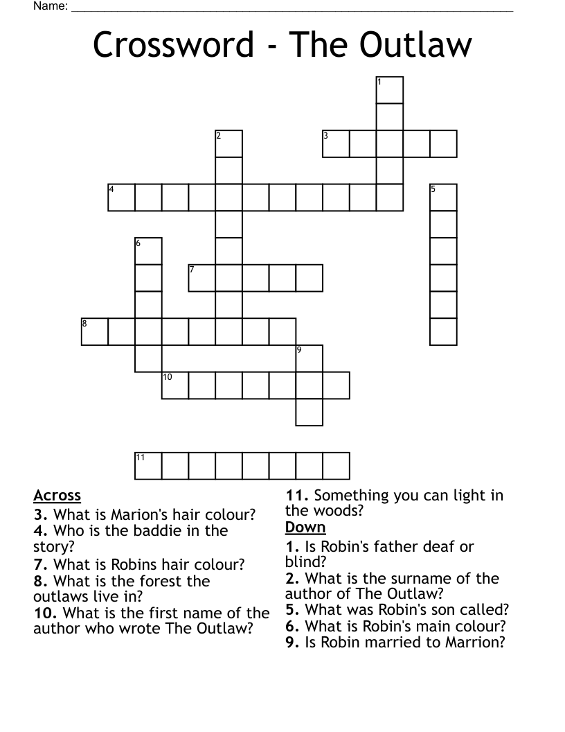 Crossword - The Outlaw