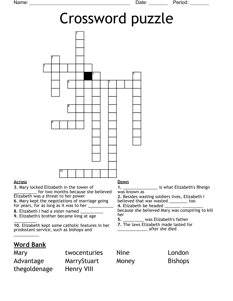 Crossword puzzle 