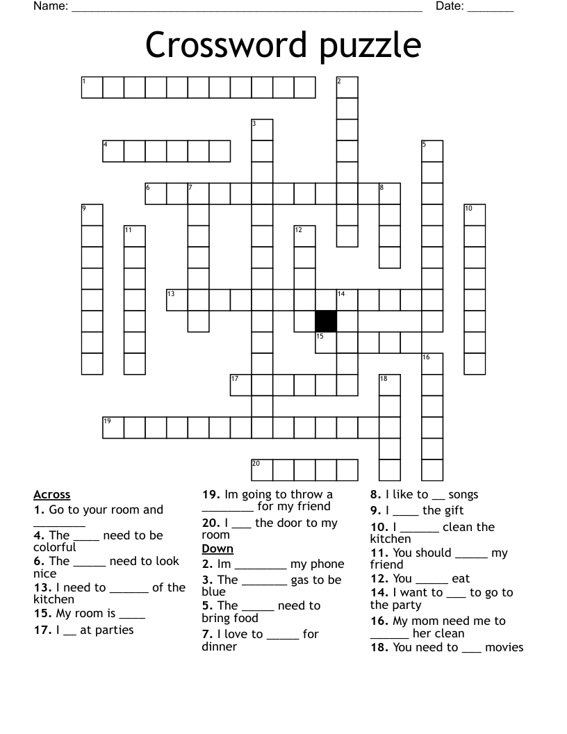 Crossword puzzle 