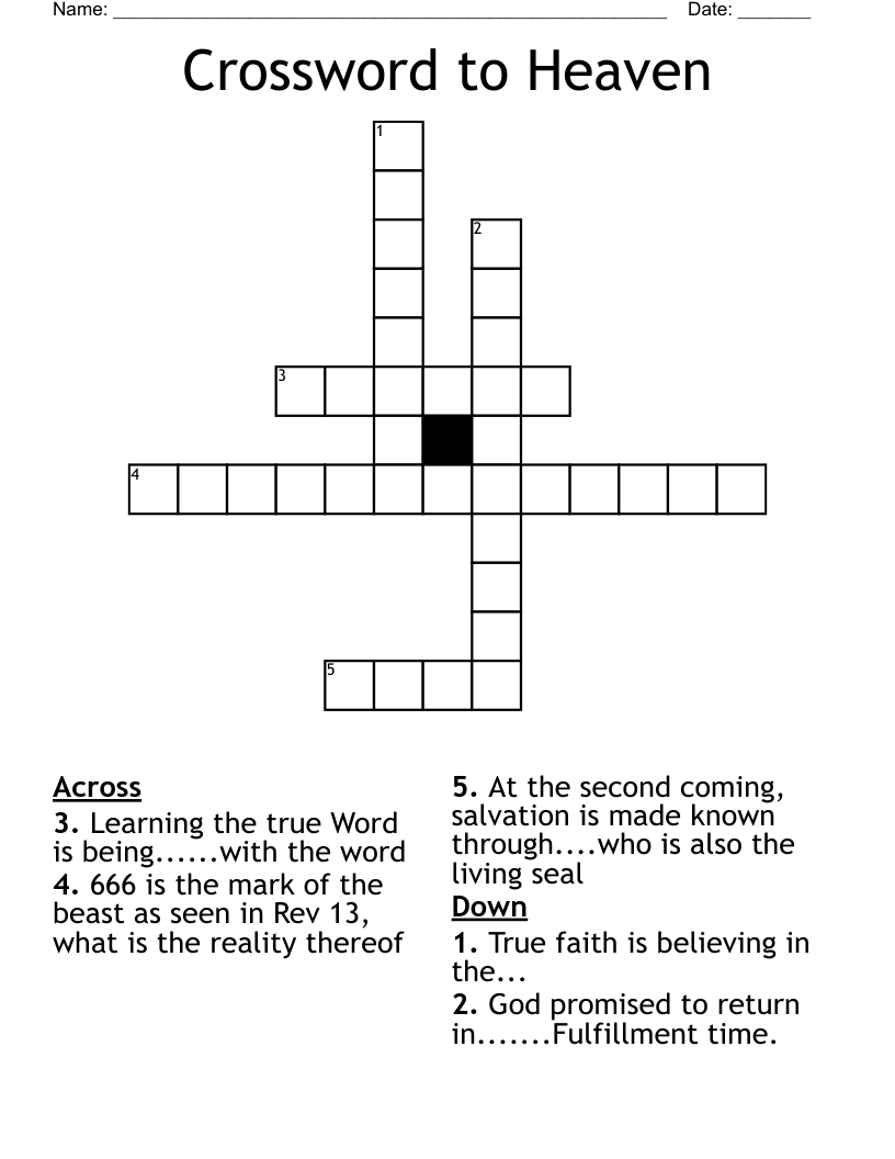 Crossword to Heaven