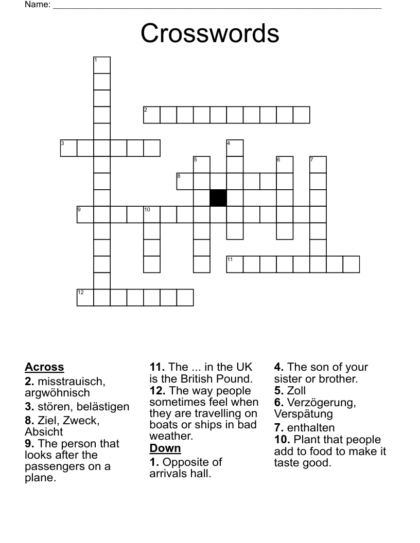 Crosswords